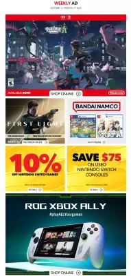 EB Games flyer (valid until 29-10)