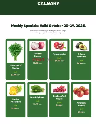 H&W Produce flyer (valid until 29-10)