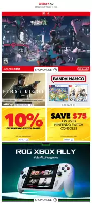 GameStop flyer (valid until 31-10)