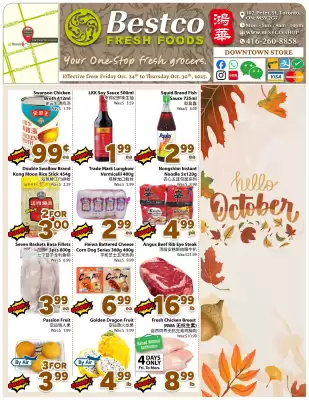 Bestco Food Mart flyer (valid until 30-10)