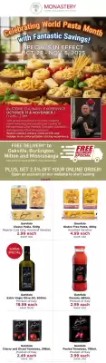 Monastery Bakery flyer (valid until 29-10)