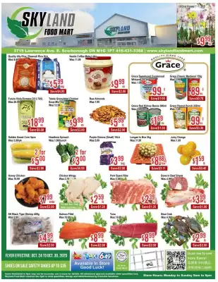 Skyland Foodmart flyer (valid until 31-10)
