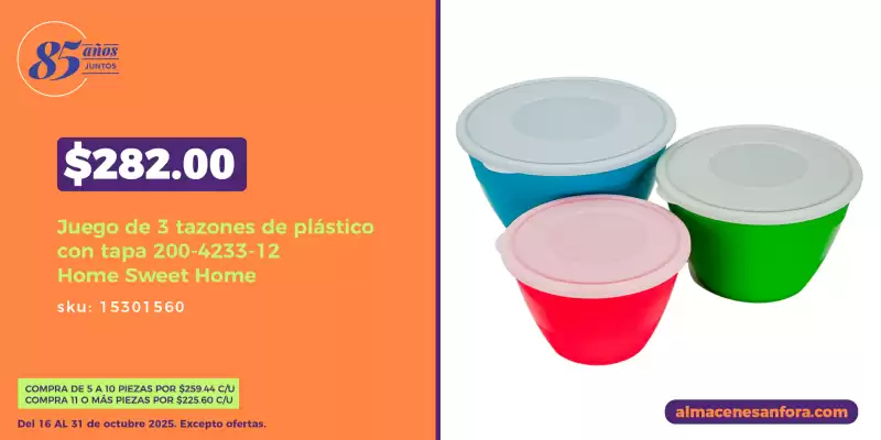 Catálogo Almacenes Anfora (válido hasta 31-10)