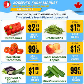 Joseph's Farm Market flyer week 43 Page 1