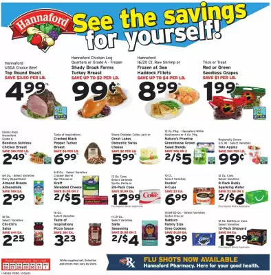 Hannaford flyer (valid until 1-11)