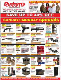 Dunham's Sports weekly ad week 43 Page 1