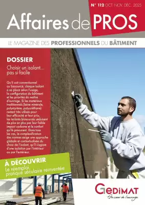 Catalogue Gedimat (valable jusqu'au 31-12)