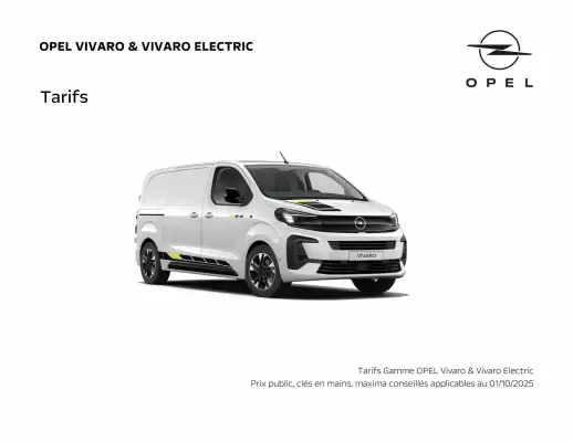 Catalogue Opel (valable jusqu'au 30-11)
