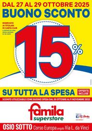 Volantino Famila Superstore Pagina 1