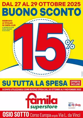 Volantino Famila Superstore (valido fino al 29-10)
