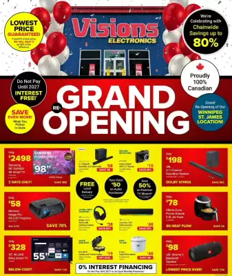 Visions Electronics flyer (valid until 31-10)