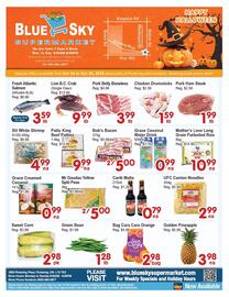 Blue Sky Supermarket flyer week 43 Page 1