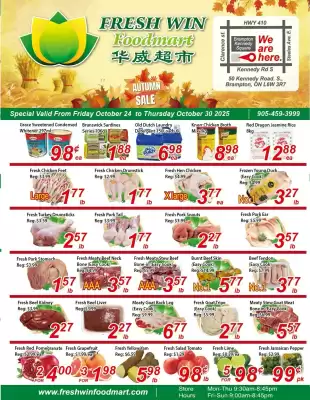Fresh Win Foodmart flyer (valid until 30-10)