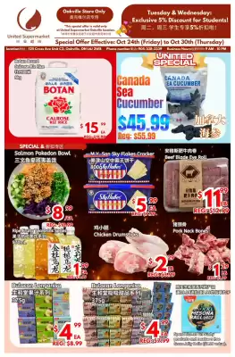 United Supermarket flyer (valid until 30-10)