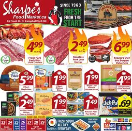 Sharpe's Food Market flyer week 43 Page 1