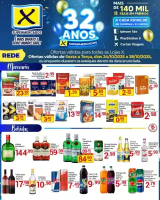 Folheto X Supermercados (válido até 29-10)