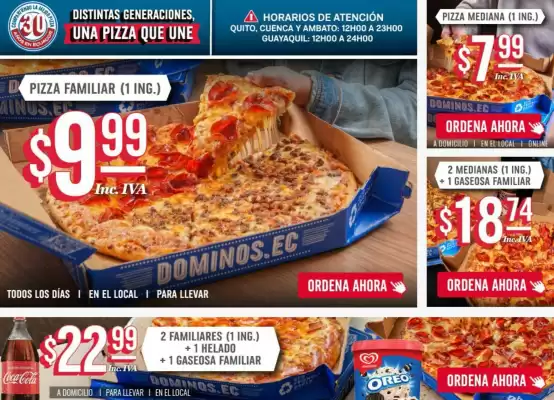 Catálogo Domino's Pizza (válido hasta 2-11)