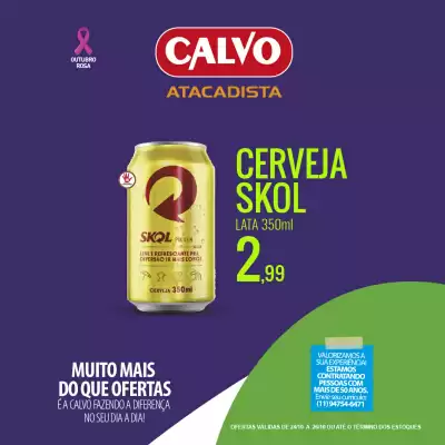 Folheto Calvo Atacadista (válido até 26-10)