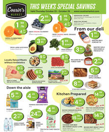 Cousin's Market flyer week 43 Page 1