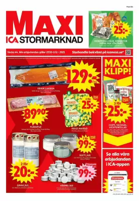 ICA Maxi reklamblad (giltig till och med 2-11)