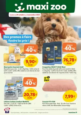 Catalogue Maxi Zoo (valable jusqu'au 5-11)