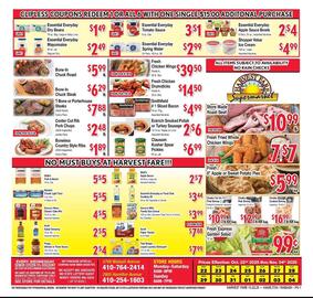 Harvest Fare Supermarket weekly ad Page 1
