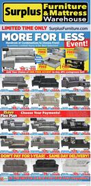 Surplus Furniture flyer week 44 Page 1
