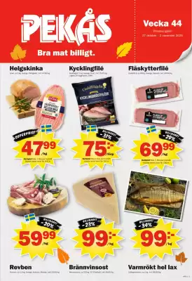 Pekås reklamblad (giltig till och med 2-11)