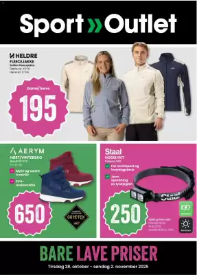 Sport Outlet kundeavis (gyldig til 2-11)