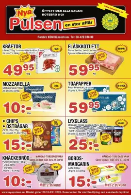 Nya Pulsen reklamblad (giltig till och med 1-11)