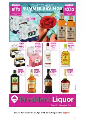 President Liquor catalogue (valid until 9-11)
