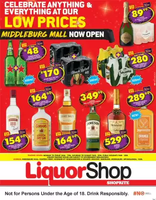 Shoprite Liquor catalogue (valid until 9-11)