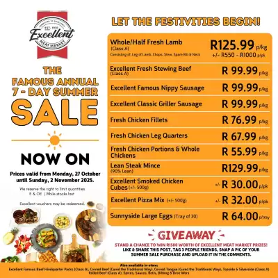 Excellent Meat Market catalogue (valid until 2-11)