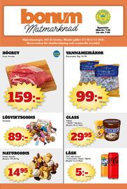 Bonum Matmarknad reklamblad vecka 44 Sida 1