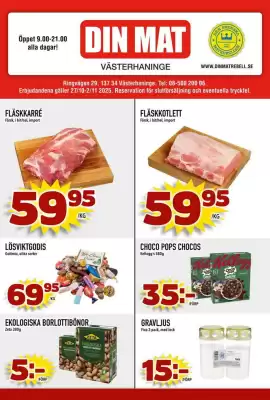 Din Mat reklamblad (giltig till och med 2-11)