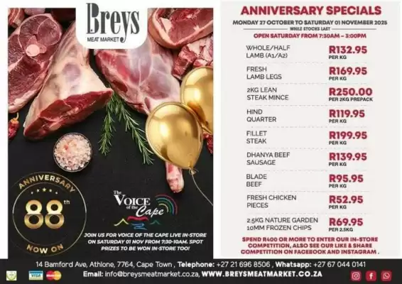 Breys Meat Market catalogue (valid until 1-11)