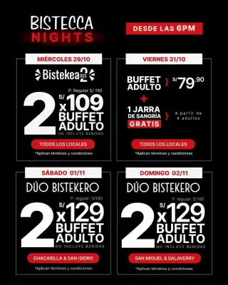 Catálogo La Bistecca (válido hasta 31-10)