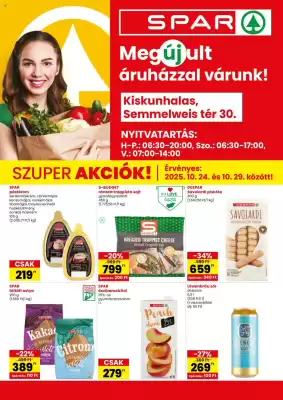 Spar akciós újság (érvényes eddig: 29-10)