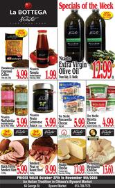 La Bottega Nicastro flyer week 44 Page 1