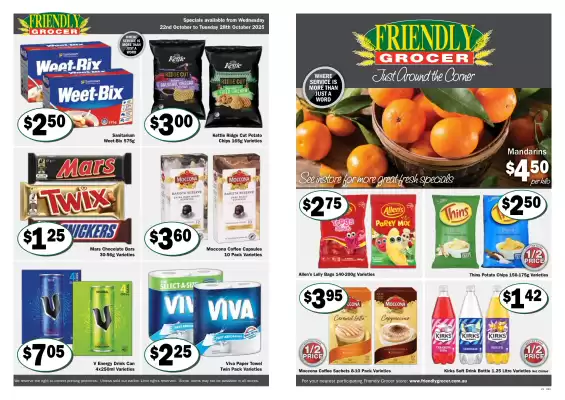 Friendly Grocer catalogue (valid until 28-10)