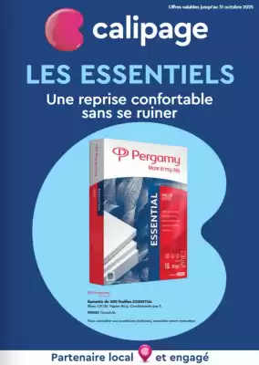 Catalogue Calipage (valable jusqu'au 31-10)