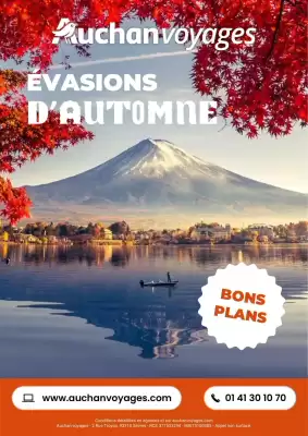 Catalogue Auchan Voyages (valable jusqu'au 30-11)