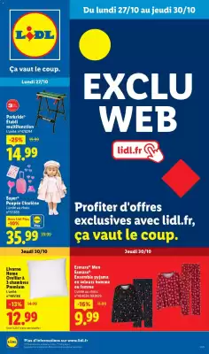 Catalogue Lidl (valable jusqu'au 30-10)