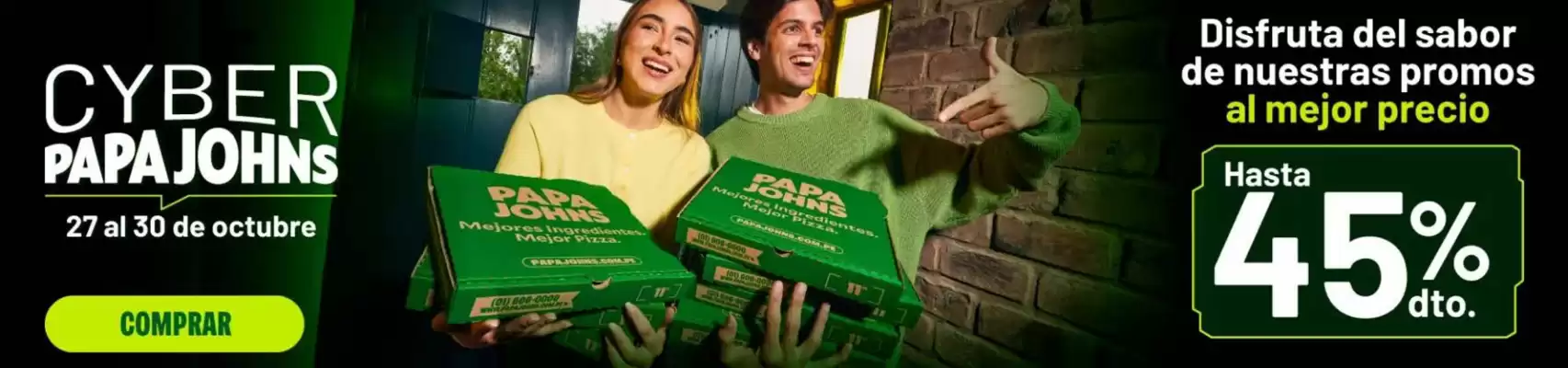 Catálogo Papa John's (válido hasta 30-10)