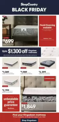Sleep Country flyer (valid until 5-11)