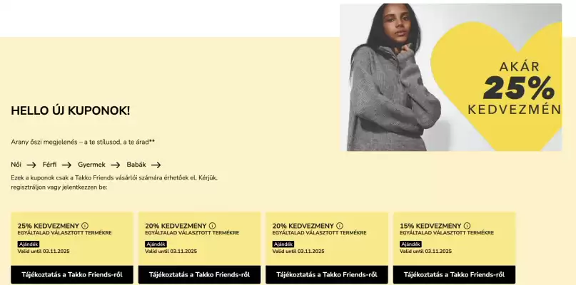 Takko akciós újság (érvényes eddig: 3-11)