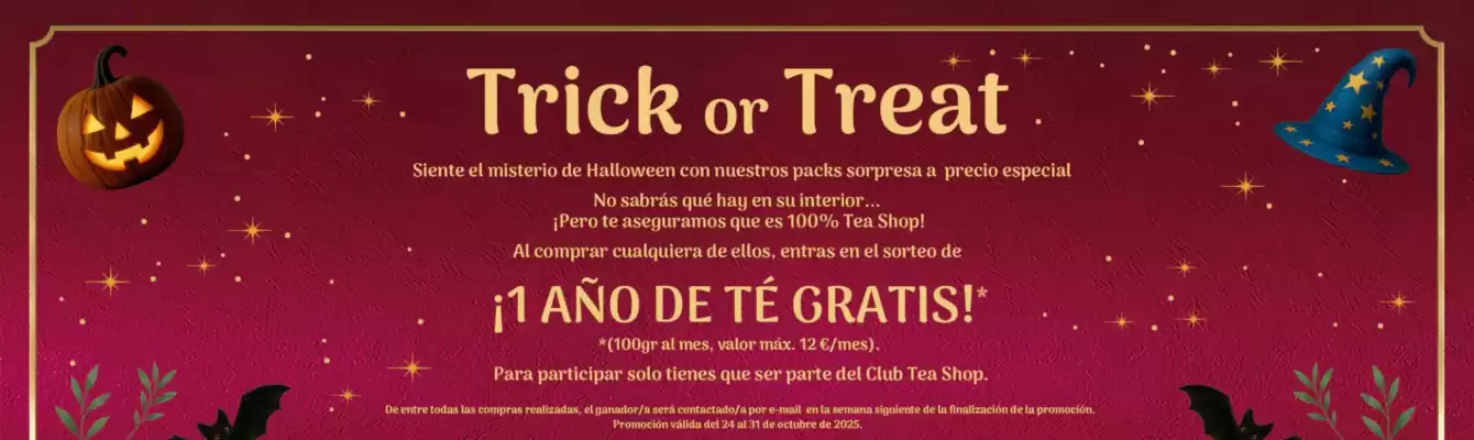 Folleto Tea Shop (válido hasta el 31-10)