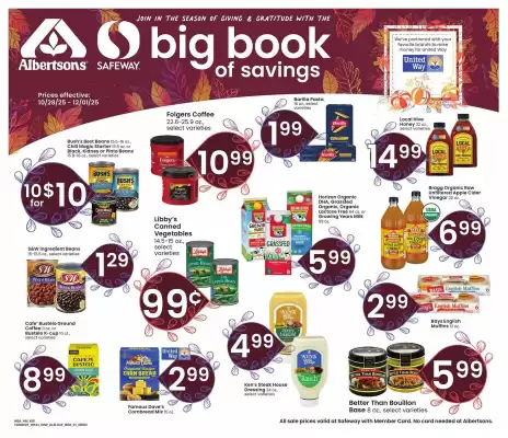 Safeway weekly ad (valid until 1-12)