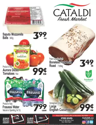 Cataldi Fresh Market flyer (valid until 4-11)