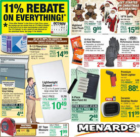 Menards weekly ad Page 1